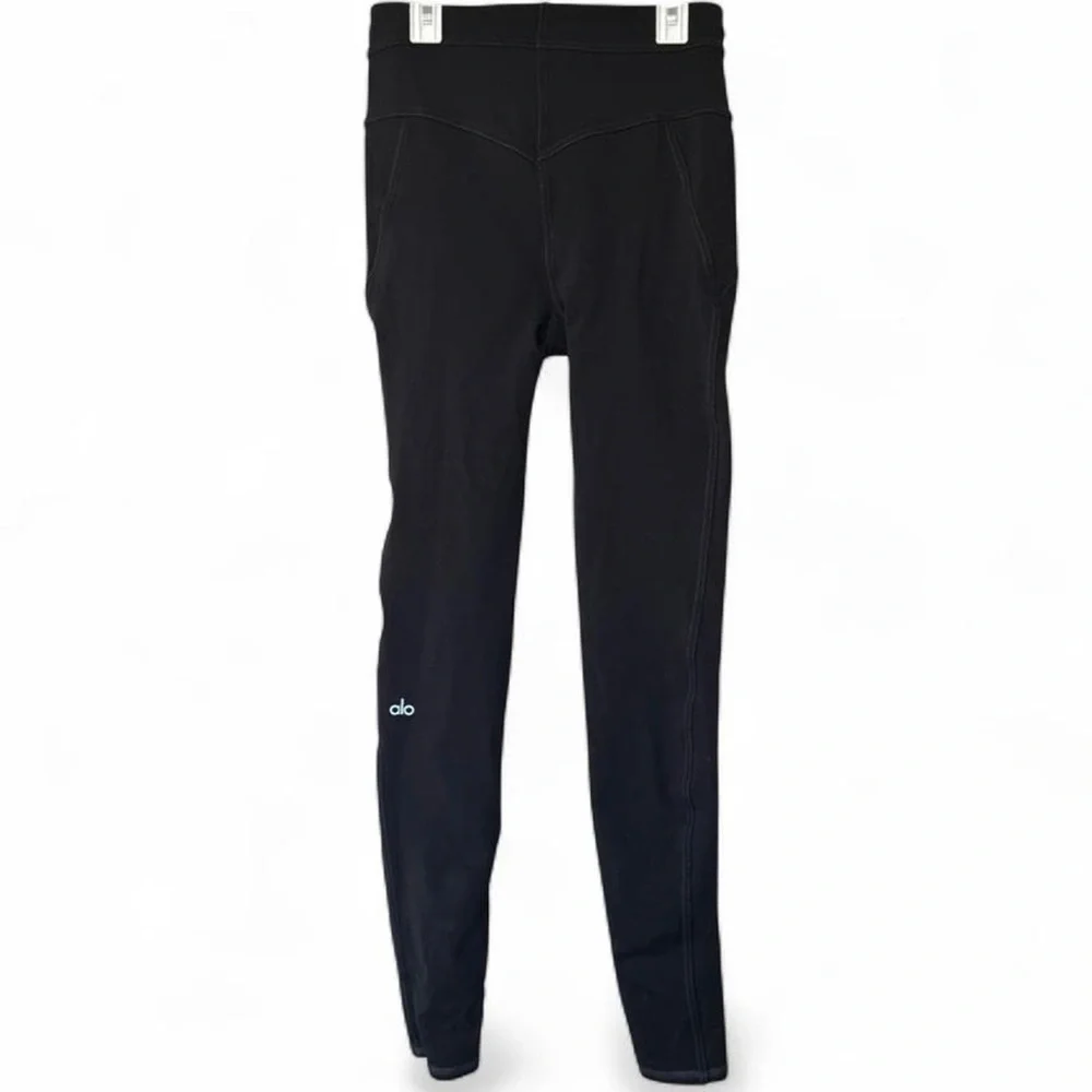 Alo Yoga Lounge Leggings - Front Zip - black - M